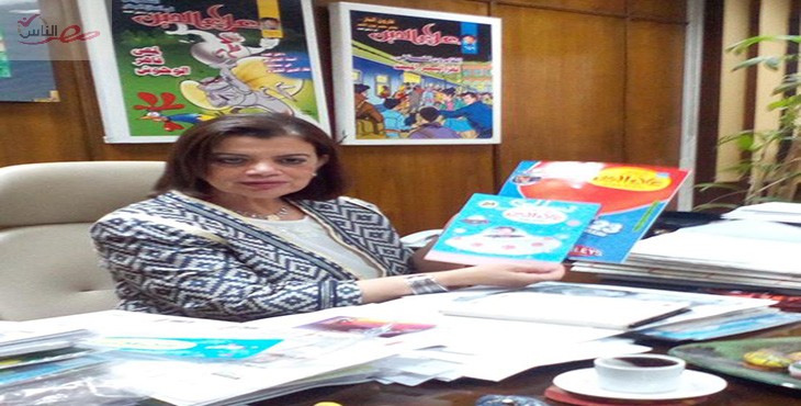 ليلى الراعي، رئيس تحرير "مجلة علاء  الدين" للأطفال، بمؤسسة الأهرام